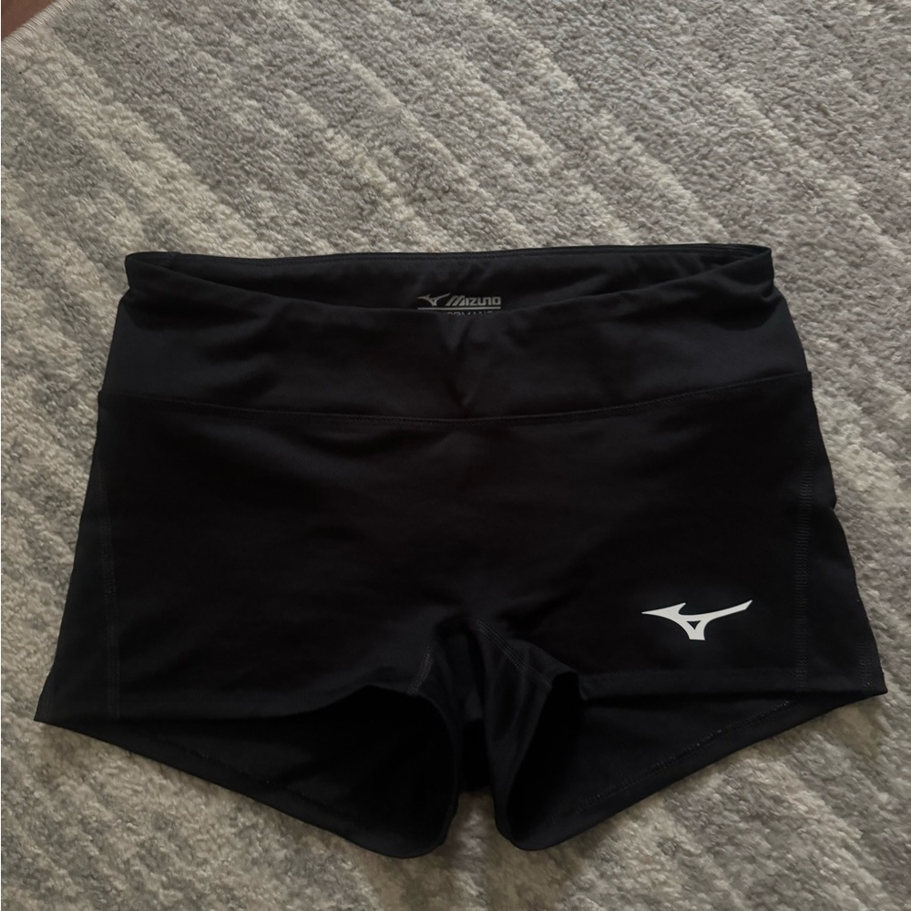 Mizuno Black Athletic Shorts with Minimalist Design